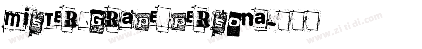 mister grape persona字体转换